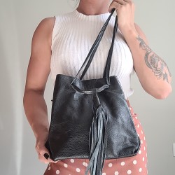 BUCKET BAG - PRETA