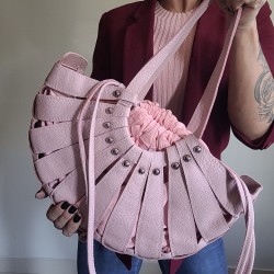 BOLSA DE OMBRO GAYA - ROSA CHÁ